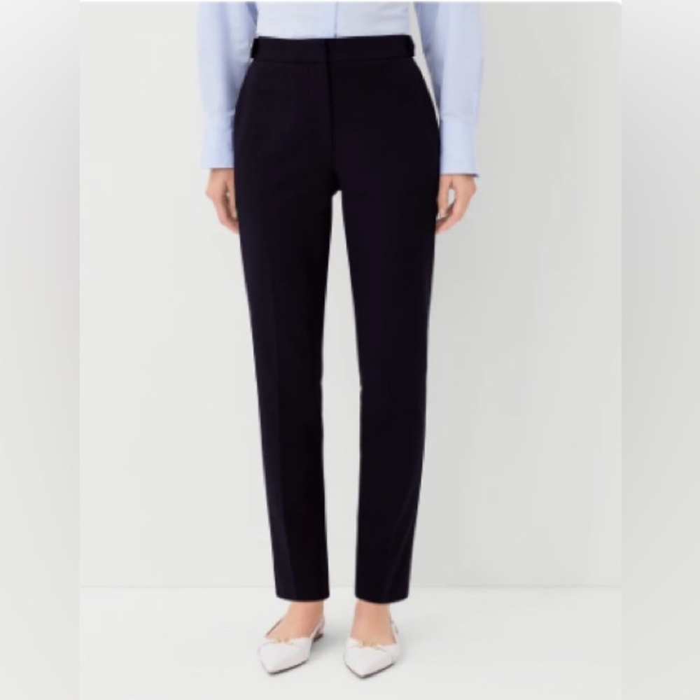 Curvy Dress Pants with Gold Button Detail